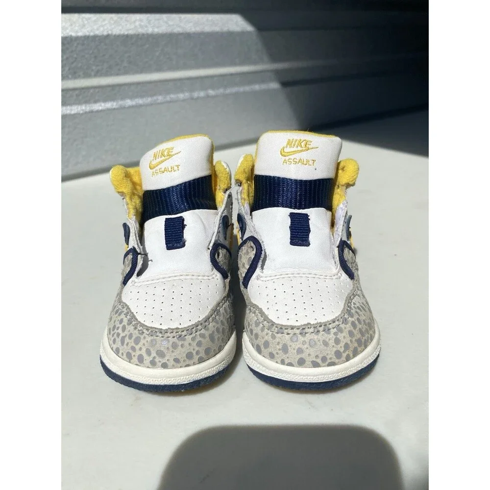 Vintage 2006 Nike Air Assault Toddler Shoes Size 3.5C Elephant Print No Laces